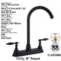 Top grade chrome plating hot and cold mixed faucet, professional 8inch manufacturer Kitchen Faucet